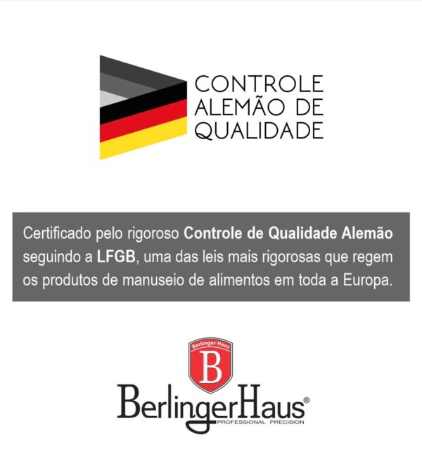 Jogo 5 facas suporte 6 pçs azul Aquamarine Berlinger Haus - Image 8