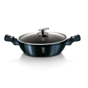 Caçarola c/ tampa vidro 3,8L 28cm Aquamarine Berlinger Haus