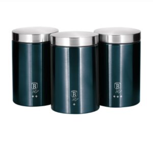 Jogo 3 potes multiuso inox 18cm Aquamarine Berlinger Haus