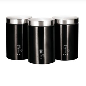 Jogo de potes multiuso inox Black 11cm 3pçs Berlinger Haus