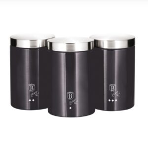 Jogo de potes multiuso inox 3 pçs Carbon Berlinger Haus
