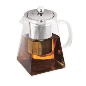 Bule chaleira vidro c/ filtro e tampa inox 750ml Eternal Berlinger Haus