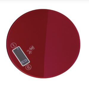 Balança digital cozinha 5kg a pilha Burgundy Berlinger Haus