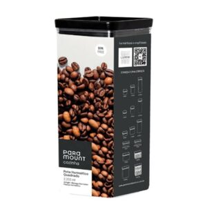 Pote Hermético Lumini Black Quadrado 2.200mL Paramount