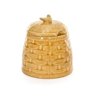 Porta Mel Bee Mostarda 300ml Cerâmica Scalla