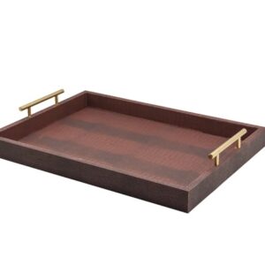 Bandeja Decorativa com Alça de Metal Paramount