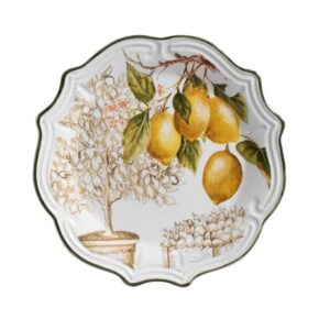 Jogo 6 Pratos Rasos Branco Toscana Cerâmica Scalla