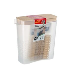 Kit Porta Sabão Com Prendedores Capuccino