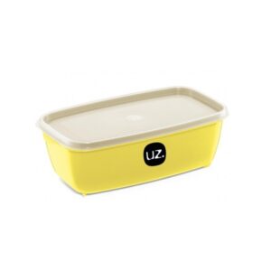 Pote Multiuso Retangular Amarelo Claro 1,5litros