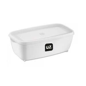 Pote Multiuso Retangular Branco 1,5litros
