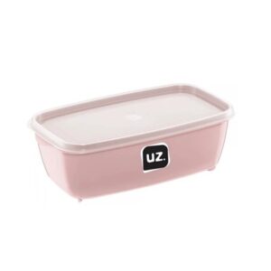 Pote Multiuso Retangular Rosa 1,5litros