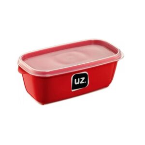 Pote Multiuso Retangular Vermelho 1,5litros