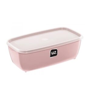 Pote Multiuso Retangular Rosa 3 Litros