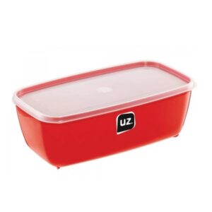Pote Multiuso Retangular Vermelho 3 Litros