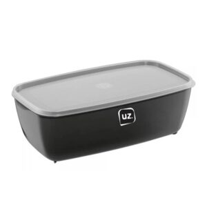 Pote Multiuso Retangular Preto 5 Litros