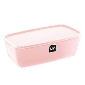 Pote Multiuso Retangular Rosa 5 Litros