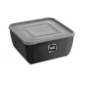 Pote Multiuso Premium Quadrado Preto 2,5 Litros