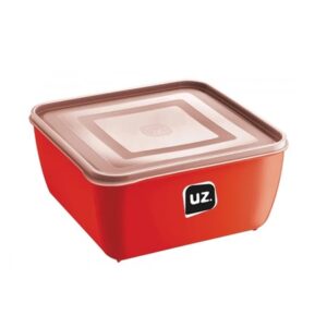 Pote Multiuso Premium Quadrado Vermelho 2,5 Litros