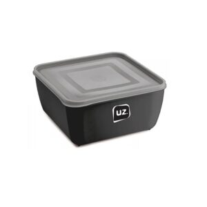 Pote Multiuso Premium Quadrado Preto 1,5 Litros