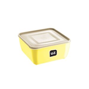 Pote Multiuso Premium Quadrado Amarelo Claro 500ml