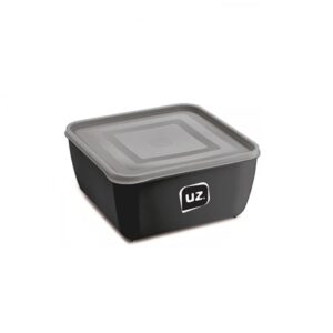 Pote Multiuso Premium Quadrado Preto 500ml