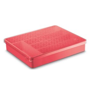 Organizador Multiúso com Tampa Vermelho