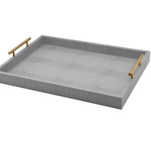 Bandeja Decorativa com Alça de Metal Paramount